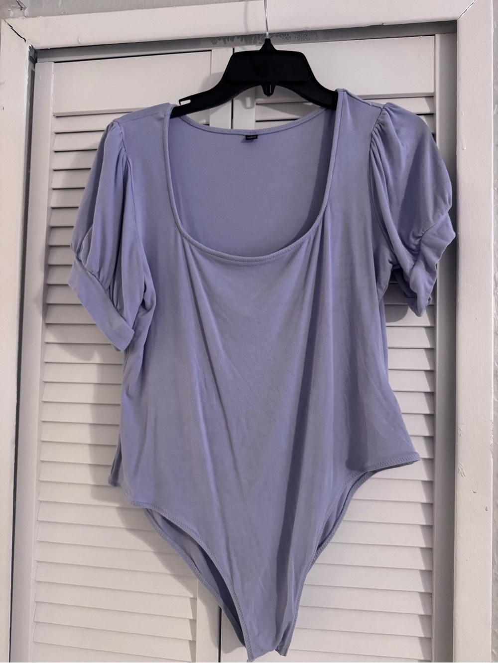 Lilac Scoop Neck Short Sleeve Bodysuit